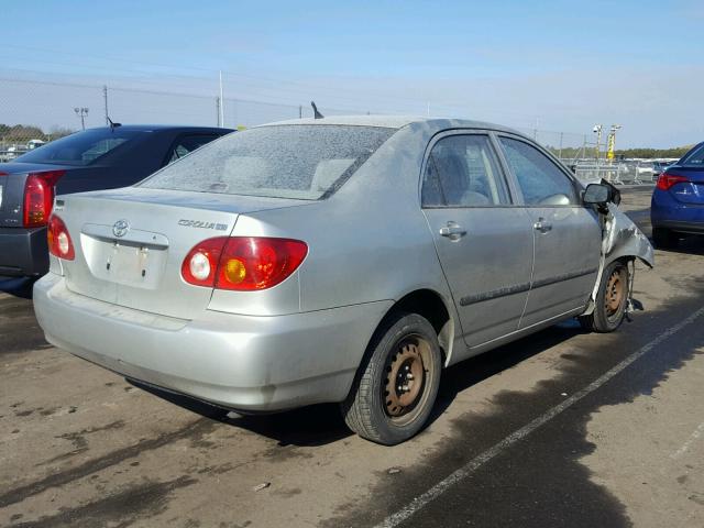 JTDBR32EX30012282 - 2003 TOYOTA COROLLA CE SILVER photo 4