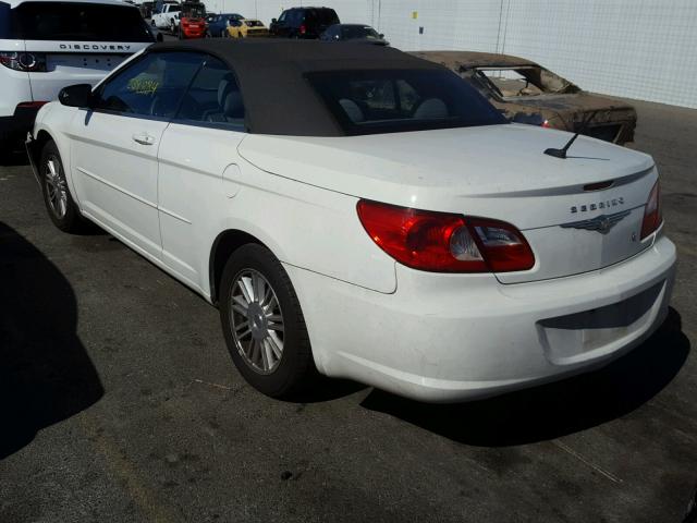 1C3LC45K38N261941 - 2008 CHRYSLER SEBRING WHITE photo 3