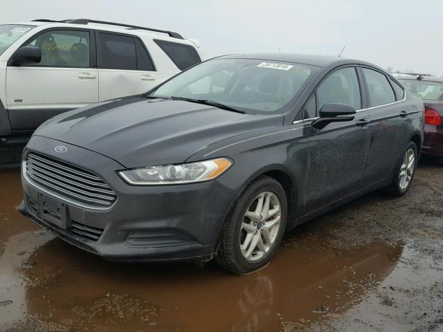 3FA6P0H74DR339122 - 2013 FORD FUSION SE BLACK photo 2