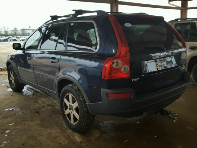 YV1CY59H041096086 - 2004 VOLVO XC90 BLUE photo 3