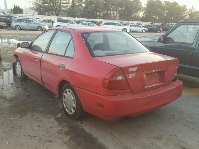 JA3AY26C21U009446 - 2001 MITSUBISHI MIRAGE ES RED photo 3