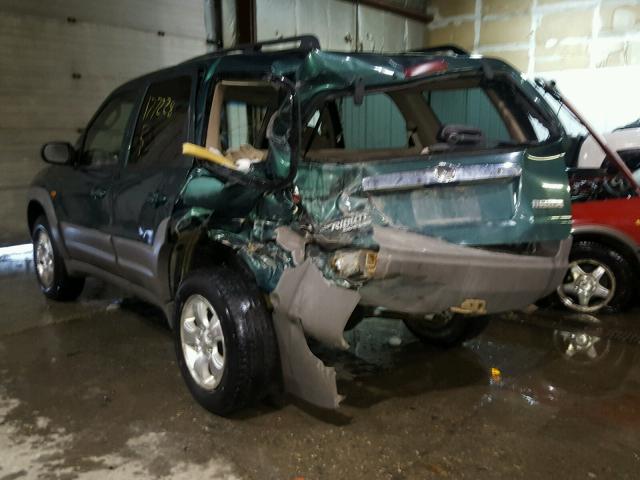 4F2YU06121KM16662 - 2001 MAZDA TRIBUTE DX 绿色 照片 3