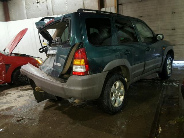 4F2YU06121KM16662 - 2001 MAZDA TRIBUTE DX GREEN photo 4