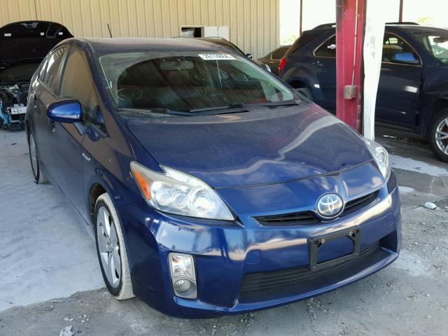 JTDKN3DU1A5087758 - 2010 TOYOTA PRIUS BLUE photo 1