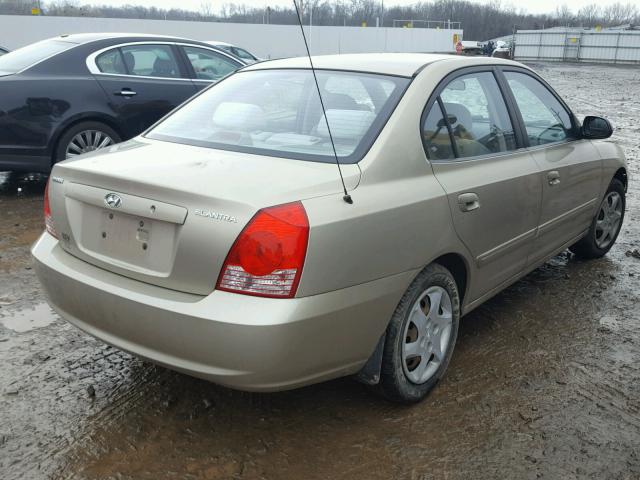 KMHDN46D35U955939 - 2005 HYUNDAI ELANTRA GL GOLD photo 4