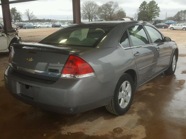 2G1WT58N281316359 - 2008 CHEVROLET IMPALA LT GRAY photo 4