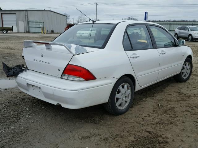 JA3AJ36E62U050983 - 2002 MITSUBISHI LANCER LS WHITE photo 4