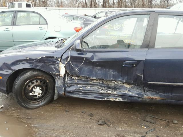 KMHDN46D46U316423 - 2006 HYUNDAI ELANTRA GL BLUE photo 9