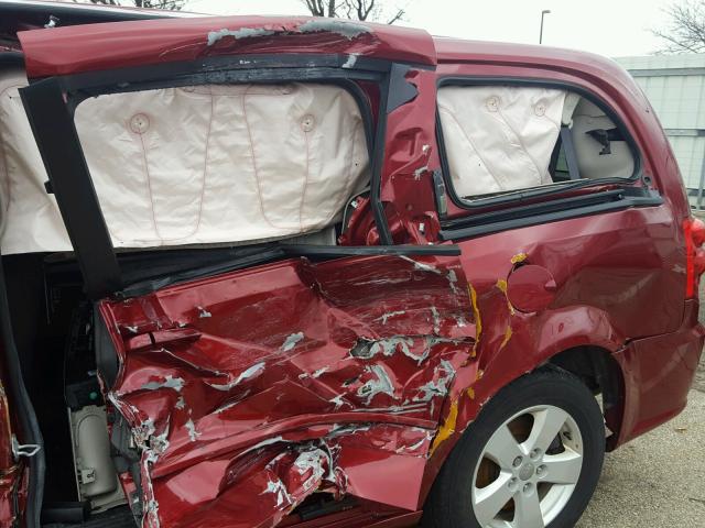 2C4RDGBG6FR523133 - 2015 DODGE GRAND CARA RED photo 9