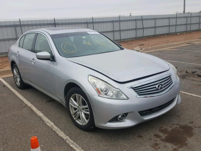 JN1CV6AR9CM676915 - 2012 INFINITI G37 SILVER photo 1