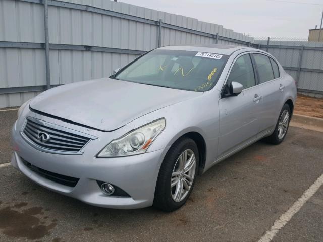 JN1CV6AR9CM676915 - 2012 INFINITI G37 SILVER photo 2