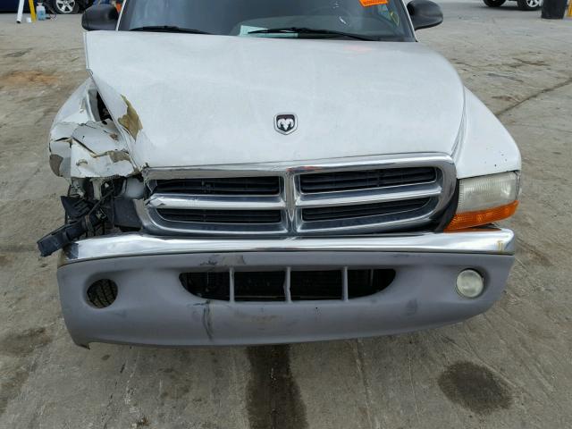 1B7GL22X5YS577554 - 2000 DODGE DAKOTA WHITE photo 7