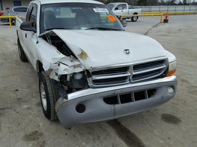 1B7GL22X5YS577554 - 2000 DODGE DAKOTA WHITE photo 9