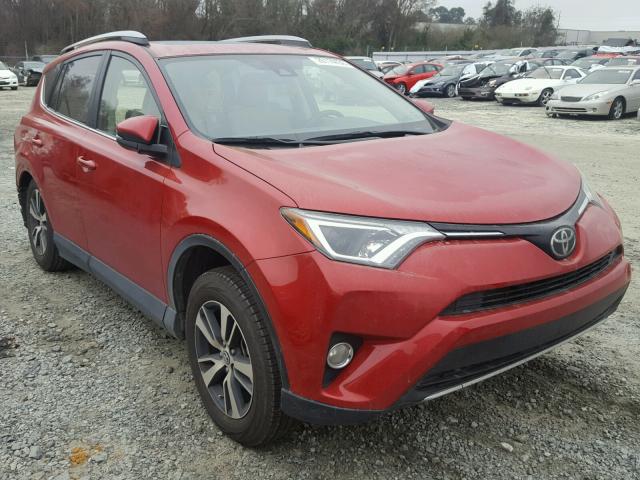 JTMWFREV1HJ102608 - 2017 TOYOTA RAV4 XLE RED photo 1