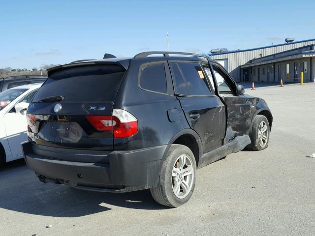 WBXPA93465WD24112 - 2005 BMW X3 3.0I BLACK photo 4