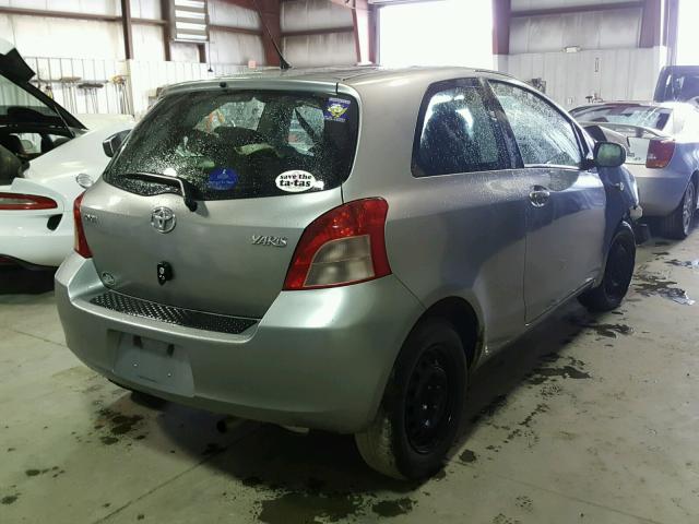 JTDJT923375034776 - 2007 TOYOTA YARIS SILVER photo 4