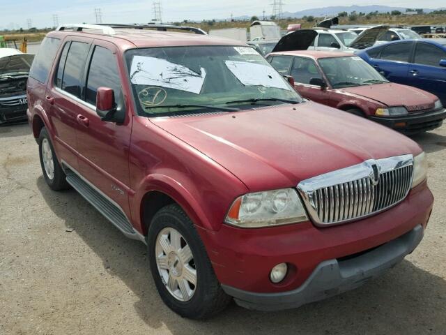 5LMEU68H15ZJ03057 - 2005 LINCOLN AVIATOR RED photo 1