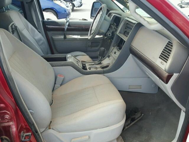 5LMEU68H15ZJ03057 - 2005 LINCOLN AVIATOR 红色 照片 5