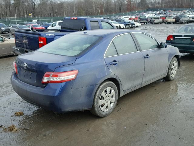 4T1BF3EK1BU676600 - 2011 TOYOTA CAMRY BASE BLUE photo 4