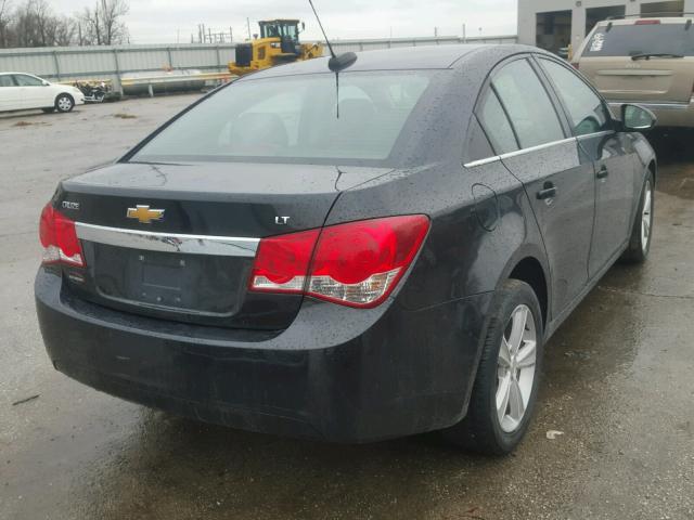 1G1PE5SB7F7145766 - 2015 CHEVROLET CRUZE LT BLACK photo 4