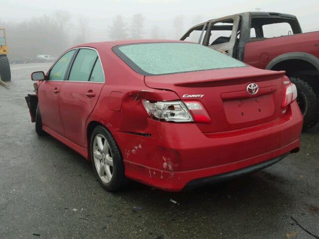 4T1BE46K39U358155 - 2009 TOYOTA CAMRY BASE RED photo 3