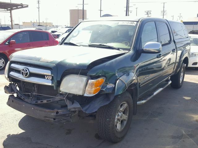 5TBET34164S445663 - 2004 TOYOTA TUNDRA DOU GREEN photo 2