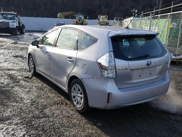 JTDZN3EU6C3047171 - 2012 TOYOTA PRIUS V SILVER photo 3