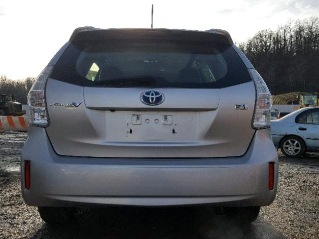 JTDZN3EU6C3047171 - 2012 TOYOTA PRIUS V SILVER photo 9