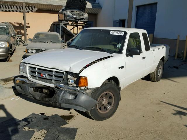 1FTYR14U71PA76531 - 2001 FORD RANGER SUP WHITE photo 2