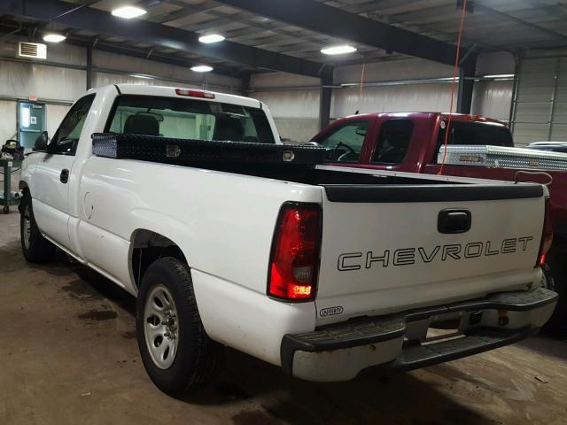 1GCEC14V17Z104012 - 2007 CHEVROLET SILVERADO WHITE photo 3