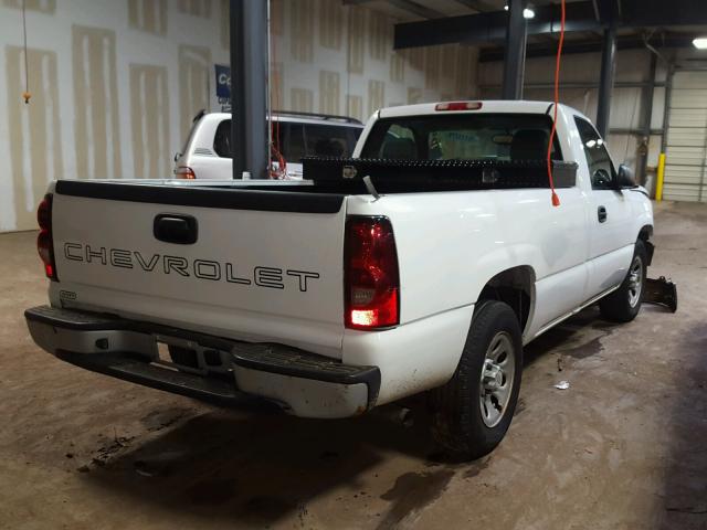 1GCEC14V17Z104012 - 2007 CHEVROLET SILVERADO WHITE photo 4