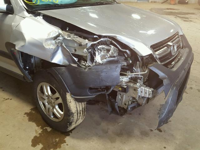 SHSRD78854U258321 - 2004 HONDA CR-V EX SILVER photo 9