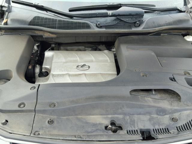 2T2BK1BA5CC128500 - 2012 LEXUS RX 350 SILVER photo 7