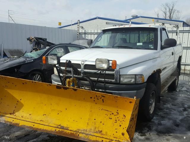 1B7HF16YXXS200158 - 1999 DODGE RAM 1500 WHITE photo 2