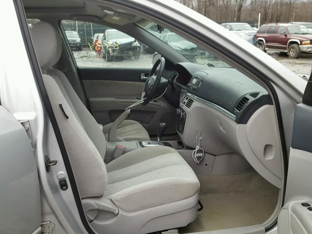 5NPEU46F76H124968 - 2006 HYUNDAI SONATA GLS SILVER photo 5