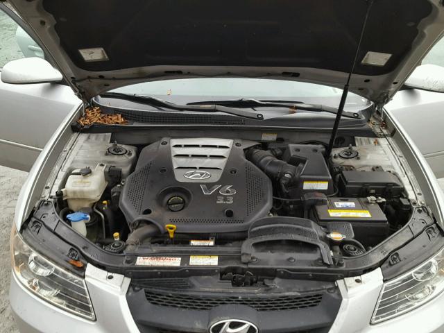 5NPEU46F76H124968 - 2006 HYUNDAI SONATA GLS SILVER photo 7