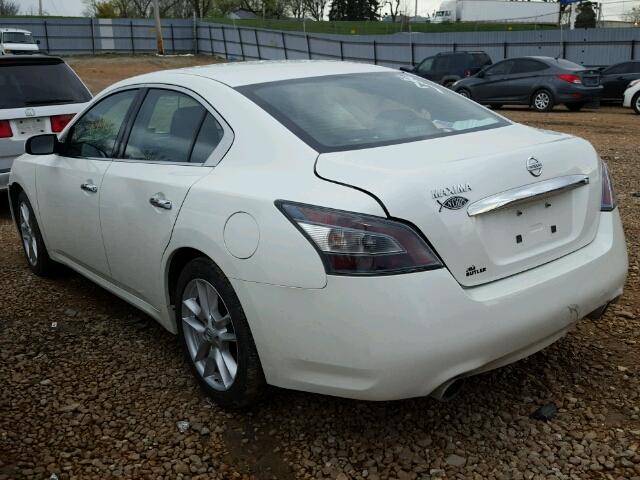 1N4AA5AP9EC435783 - 2014 NISSAN MAXIMA S WHITE photo 3