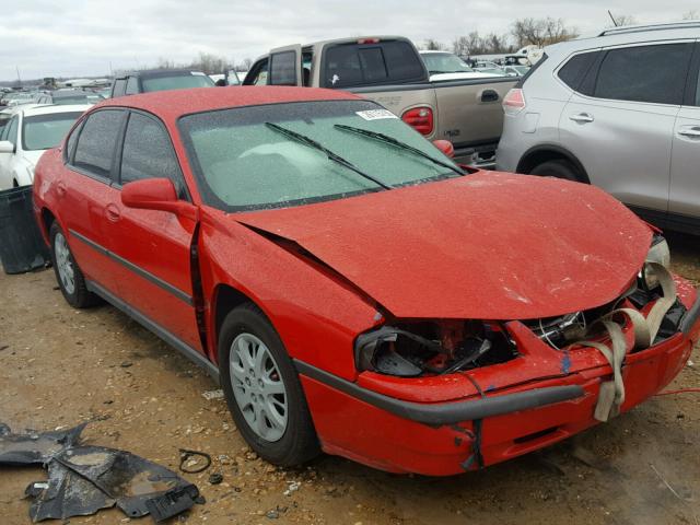 2G1WF52E959344513 - 2005 CHEVROLET IMPALA RED photo 1