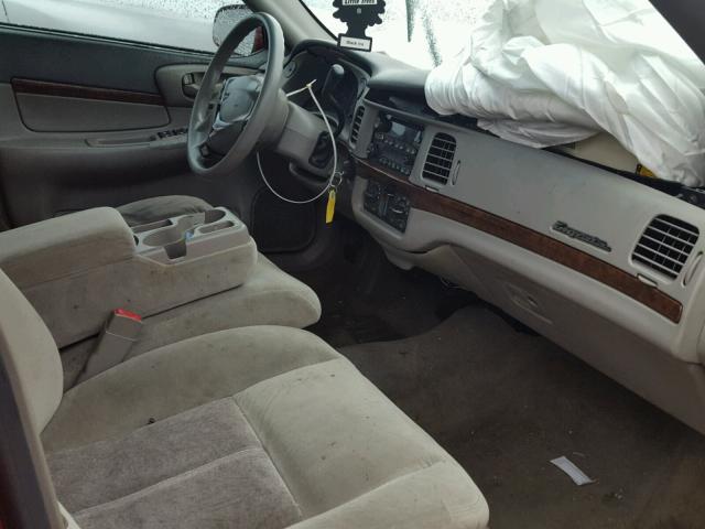 2G1WF52E959344513 - 2005 CHEVROLET IMPALA 红色 照片 5