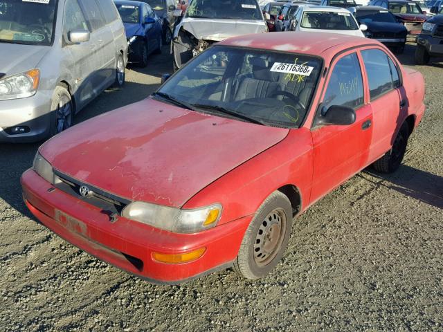 1NXAE04B0RZ208074 - 1994 TOYOTA COROLLA RED photo 2