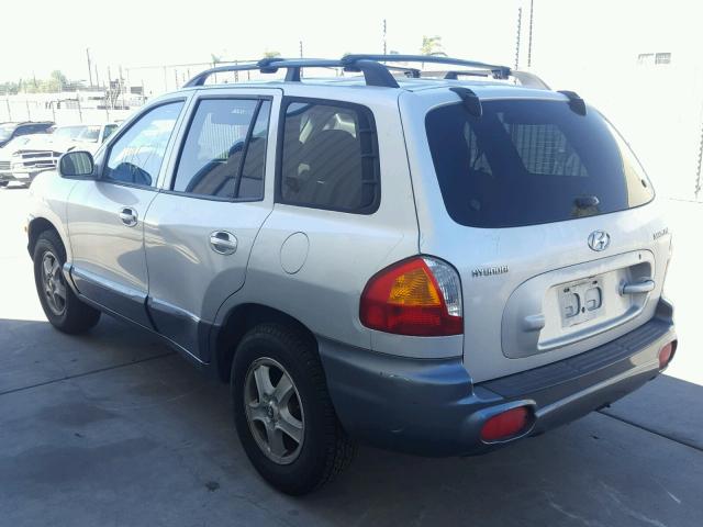 KM8SB12B04U802498 - 2004 HYUNDAI SANTA FE G SILVER photo 3