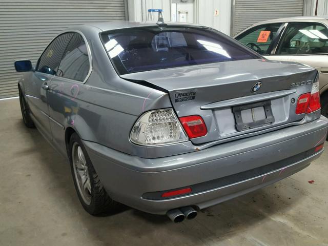 WBABD53494PL13146 - 2004 BMW 330 CI GRAY photo 3