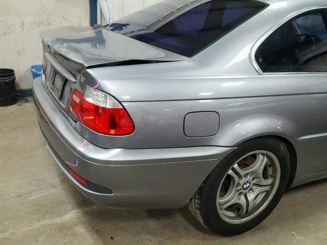 WBABD53494PL13146 - 2004 BMW 330 CI GRAY photo 9