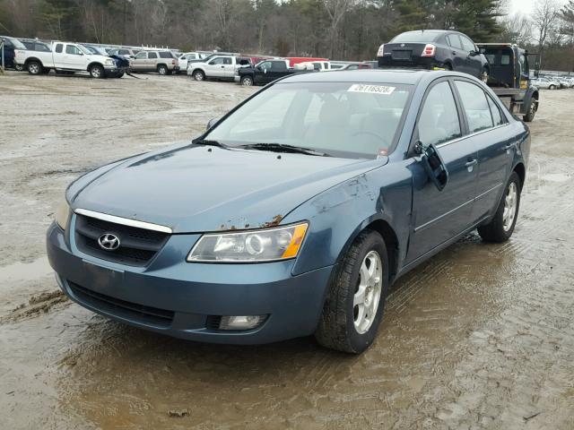 KMHEU46C26A109920 - 2006 HYUNDAI SONATA GLS BLUE photo 2