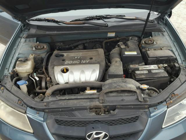 KMHEU46C26A109920 - 2006 HYUNDAI SONATA GLS BLUE photo 7