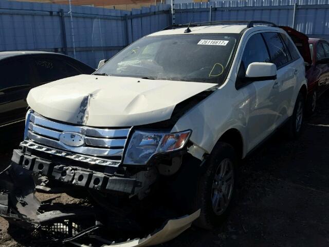 2FMDK38C08BA38734 - 2008 FORD EDGE SEL CREAM photo 2