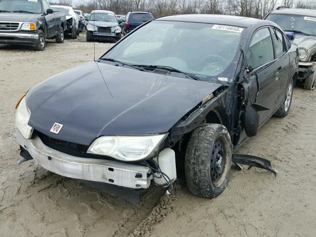 1G8AN12F83Z195353 - 2003 SATURN ION LEVEL BLACK photo 2