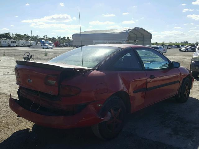 1G1JC1241Y7270710 - 2000 CHEVROLET CAVALIER RED photo 4