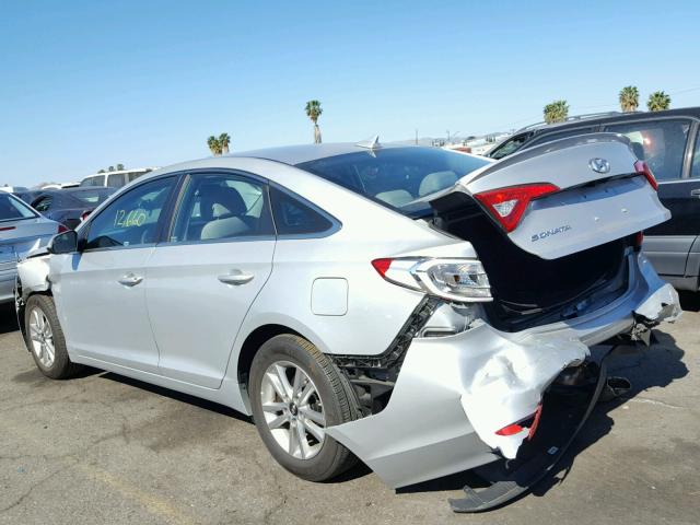 5NPE24AFXGH317968 - 2016 HYUNDAI SONATA SE SILVER photo 3