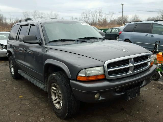 1D4HS58N73F613117 - 2003 DODGE DURANGO SL GRAY photo 1